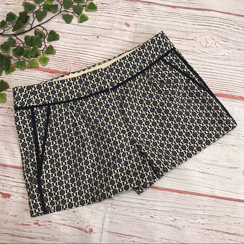 J CREW Shorts Moroccan Tile Print Chino Stretch